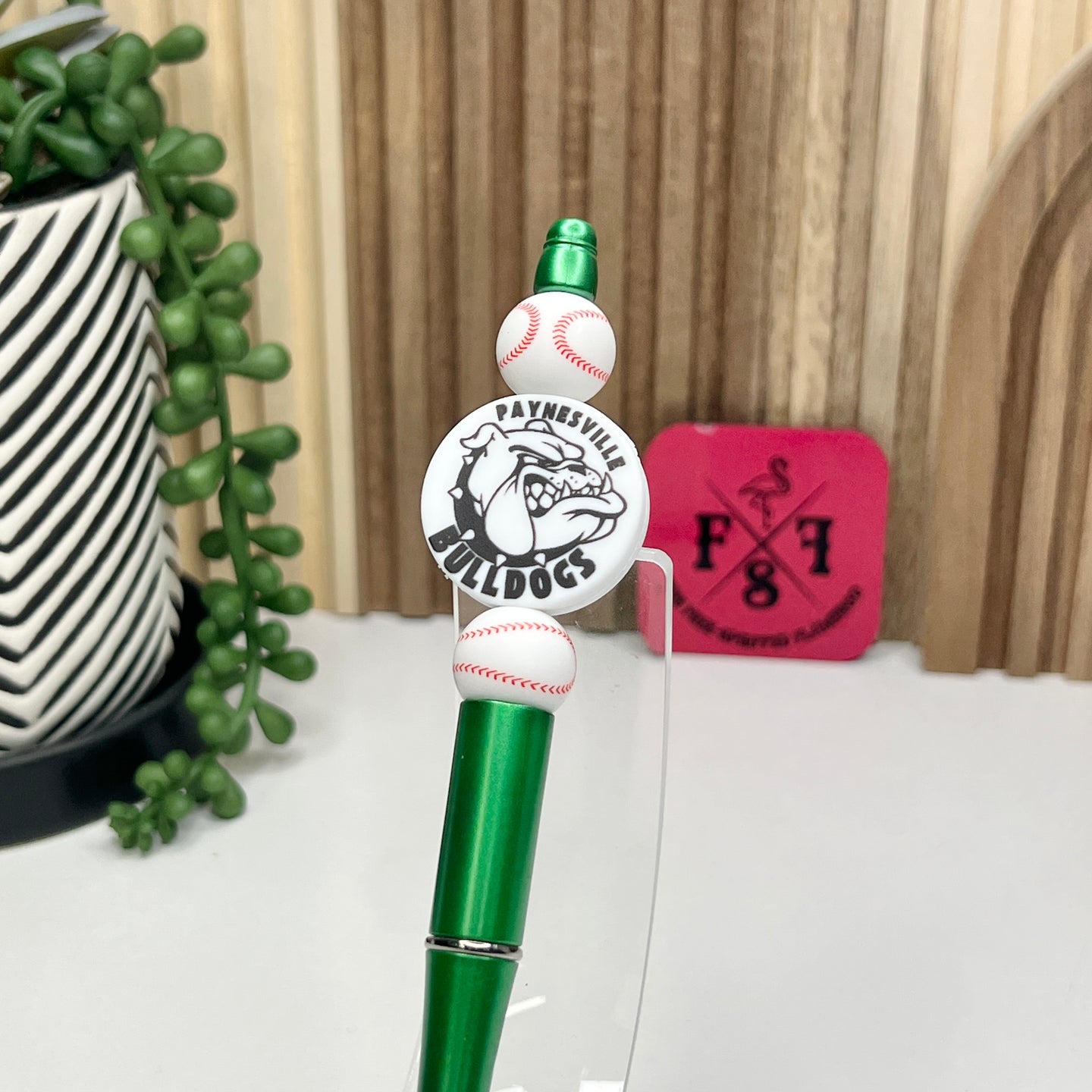 Bulldog Baseball Plastic Pen